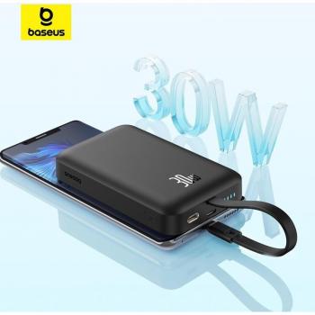 Powerbank Magnético Baseus 10000mAh PD 30W Carga Rápida Inalámbrica Externa para iPhone 12-16 y Macsafe