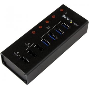 StarTech.com 7-Port USB 3.0 Hub - Desktop or Wall-Mountable Metal Enclosure