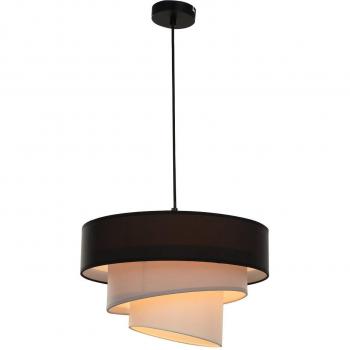 Lindby Coria lámpara colgante moderna de metal en negro y gris para salón y comedor, 1 llama E27