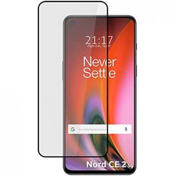 Protector de Cristal Templado Completo 5D Full Glue Negro para OnePlus Nord 2 5G