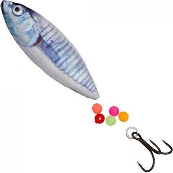 Savage Gear Stickleblade – Intermitente para pesca de truchas, intermitente para pesca de spinning, cebo de trucha, color blanco plateado, longitud / peso: 4,2 cm/6 g