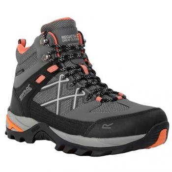 Regatta Women's Samaris III Waterproof Hiking Boots - Dark Steel / Satsuma, Size UK 6.5