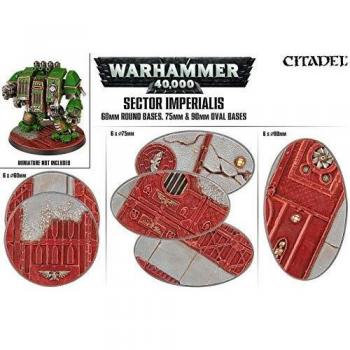 Games Workshop Warhammer 40000 Sector Imperialis Oval Bases 607590 mm