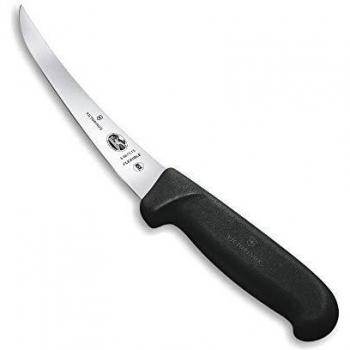 Cuchillo Deshuesador Victorinox Fibrox Flexible 15 cm, Curvo, Negro/Silver