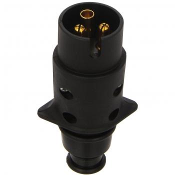HELLA 8JA 002 263-001 Conector - 3polos - Conector: contacto roscado - negro