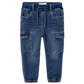 Jeans Cargo Baggy Fit Nmmben Denim Azul Oscuro 110