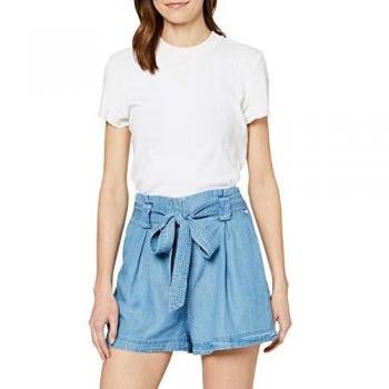 Superdry Desert Paper Bag Shorts Pantalones Cortos, Azul