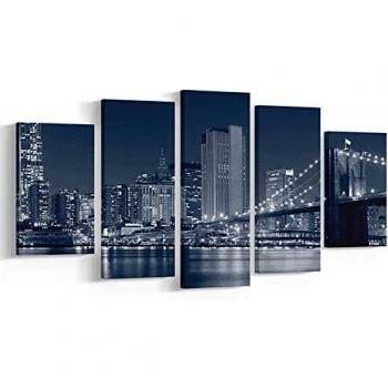 Homemania 5pcanv-00121 Cuadro Desde La Pared, Multicolor, 100 X 2 X 60 Cm