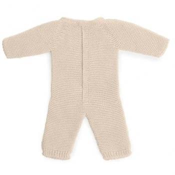 Miniland 38cm Knitted Doll Pyjamas - Beige