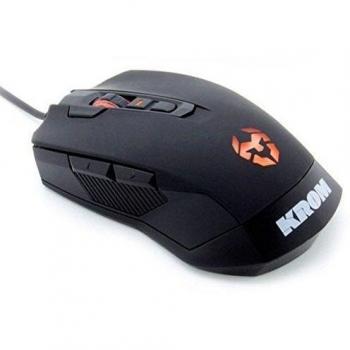 Krom NXKROMKULL - Raton óptico gaming, color negro