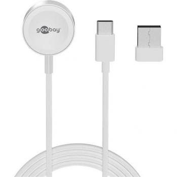 Cargador Inalámbrico Rápido para Apple Watch - Compatible con Todos los Modelos SE/8/7/6/5/4/3/2, Incluye Adaptador USB