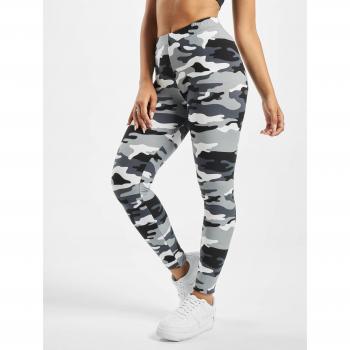 Urban Classics Women's Camo Leggings - Comfortable Skinny Fit Stretchy Workout Trousers with Military Print, Available in Plus Sizes (3XL)
