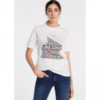 Camiseta Con Grafica Sugar Blanco Lois - Diseño Exclusivo para Mujer