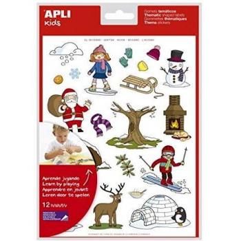 Apli Kids 11625 Gomets Invierno Rem, 12H