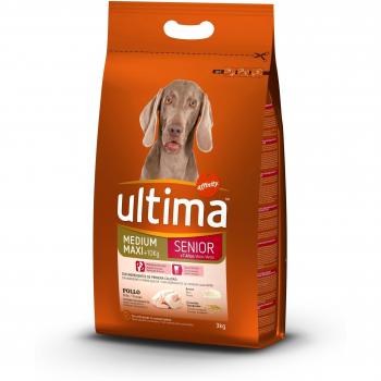 Ultima Pienso para Perros Medium Maxi Senior con Pollo - 3000 gr