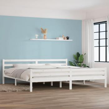 Estructura de cama madera maciza blanco 200x200 cm vidaXL