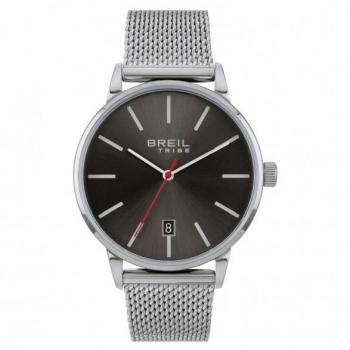 RELOJ BREIL HOMBRE AVERY SOLO TIEMPO TIME MOVEMENT SILVER CANE DIAL - 3 LANCHE QUARTZ Y MESH SILVER STEEL EW0516