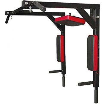 CCLIFE Barra dominadas Pared dips Entrenamiento múltiple Máquina de dominadas Barra de dominadas Multifuncional Pull up Carga máx.: 300 kg