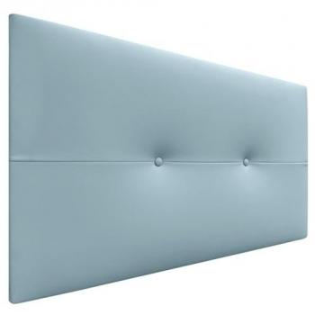 Cabecero Tapizado de Polipiel AQUALINE Pro - Lujo Celeste 105cm (Camas 80/90/105)