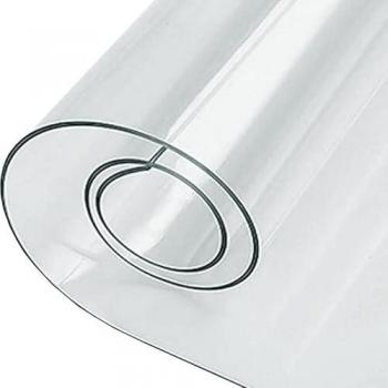 Mantel Mesa Transparente de PVC 60 Micrones 140x180 cm - Protector Antimanchas y Accesorio de Mantelería