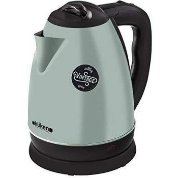 KUKEN hervidor de Agua 2 litros INOX Vintage 1500w