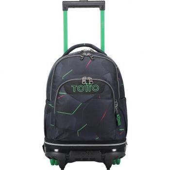 TOTTO - Mochila Escolar con Ruedas Desmontables Fractal - Tiza-4YO