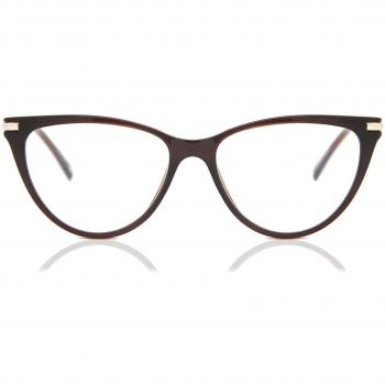 Cat Eye Montura Completa Plástico Marrón Gafas Recetadas para Mujer - Gafas Anti-Azules - SmartBuy Collection