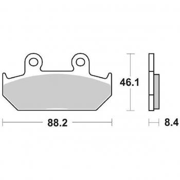 Pastillas de Freno Cerámicas SBS 600HF para Moto y ATV