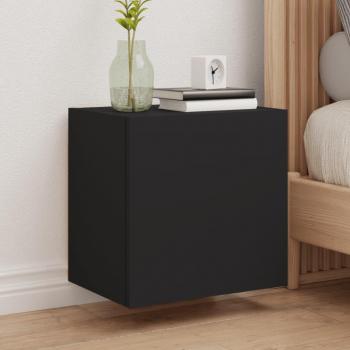 Mueble TV de pared madera ingeniería negro 40,5x30x40 cm vidaXL