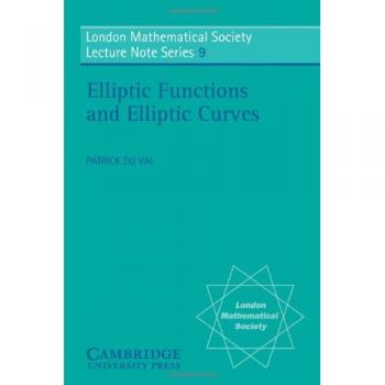 Funciones Elípticas y Curvas Elípticas (Serie de Notas de Conferencias de la Sociedad Matemática de Londres, Volumen 9) - Edición en Pasta