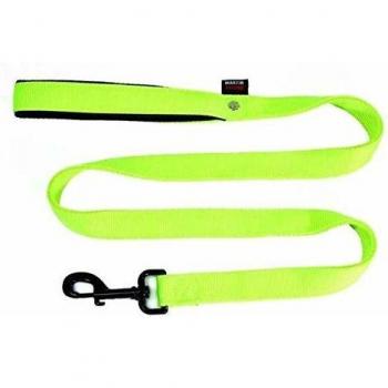 Correa para perro Martin Sellier de nylon doble grosor verde (120cm x 25mm)