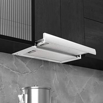 Campana Extractora Empotrada Plana 480 m³/h Aluminio Acero Inoxidable - Plata