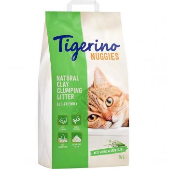 Tigerino Nuggies Fresh Clumping Cat Litter with Fresh Scent - Economy Pack - 2 x 14 kg