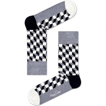 Happy Socks Filled Optic Crew Socks - Multicolor Pattern, Size 36-40