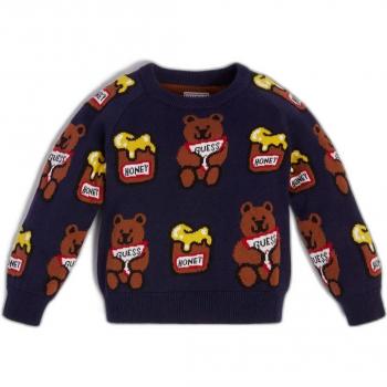 All-Over Logo Jacquard Sweater for Kids