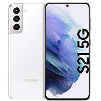 Smartphone Samsung Galaxy S21 5G, 128GB, 8GB RAM, Dual SIM, Pantalla Infinity-O, Batería Potente, Color Blanco Fantasma