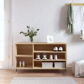 Zapato de roble Sonoma 102x36x60 cm madera multicapa marrón