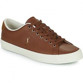 Polo Ralph Lauren Men's Longwood Leather Low Top Sneakers - Brown - Size: 9
