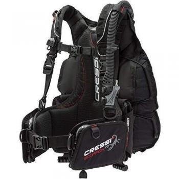 Cressi Jacket Scorpion - Chaleco de buceo, diseño ergonómico, material resistente al agua, múltiples bolsillos, sistema de inflado manual y automático, ajuste personalizado con correas, capacidad para integrar lastre