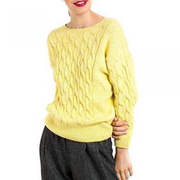 Naf Naf Jersey Amarillo De Mujer XL Amarillo