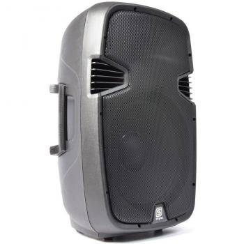 Vonyx SPJ-1500ABT Altavoz Activo de 15 Pulgadas con Amplificador Integrado de 800 vatios, Bluetooth, SD y USB