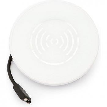Cargador inalámbrico empotrable blanco Ø80 h12