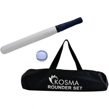 Kosma Rounders madera bate y pelota con bolsa de transporte