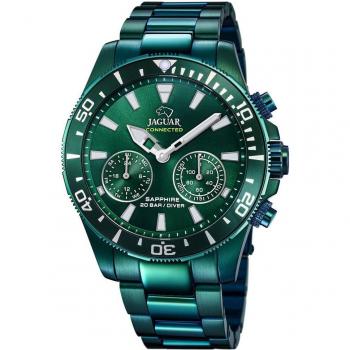 Jaguar Connected Hombre J990/1 Reloj Híbrido de Acero Verde