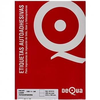 Dequa 41015 - Etiquetas, 100 hojas
