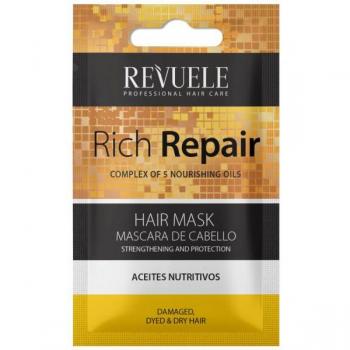 Mascarilla Capilar Rich Repair de Revuele - Tratamiento Profesional para Cabello Seco y Dañado