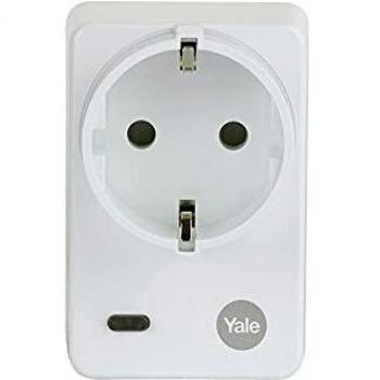 Enchufe inteligente Yale Sync 24288000 con mando a distancia, compatible con sistemas de seguridad Yale, control remoto, programación horaria, diseño compacto y fácil instalación