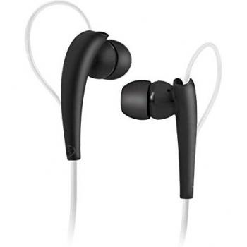 AUARICULARES SBS TESPORTINEARKL Blanco Negro Jack 3.5MM Boton Colgar Y DESCOLGAR