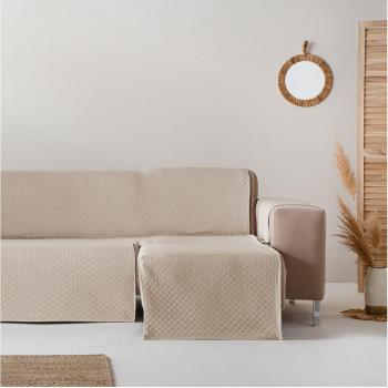 Cubre sofá chaise longue derecho ligeramente acolchado algodón transpirable Fabricado en España