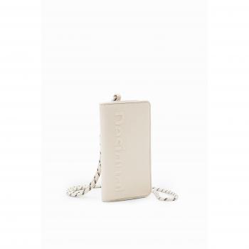 Cartera mediana en crudo con asa extraíble Desigual® AYP05 para mujer